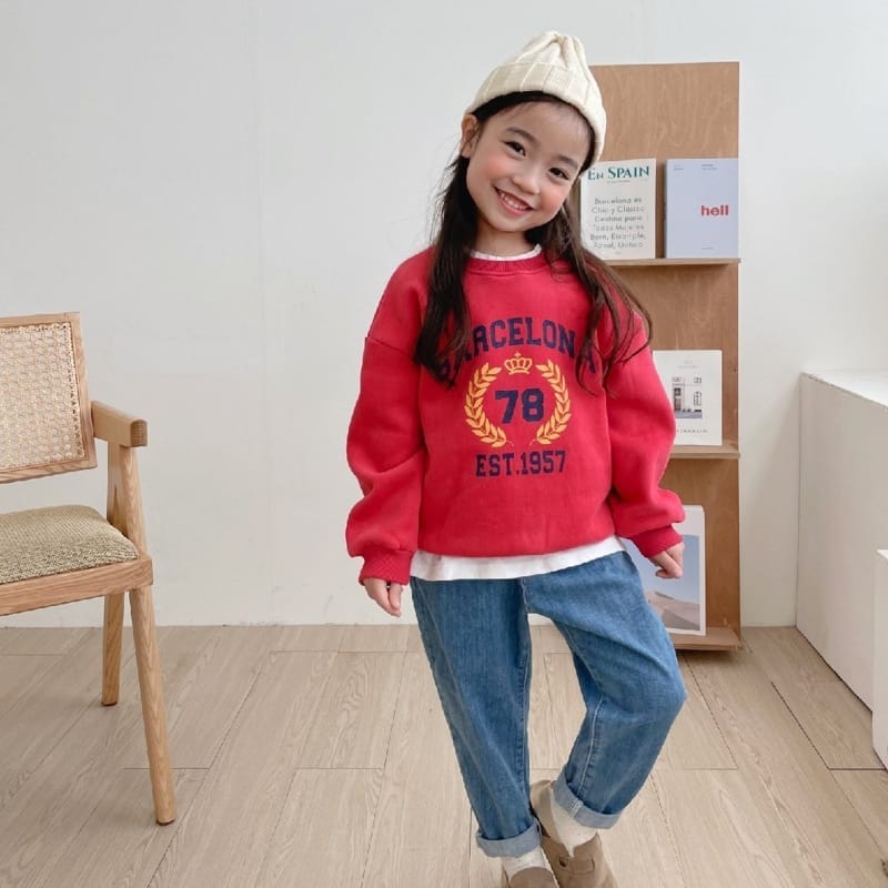 PETIT & PETIT - Korean Children Fashion - #Kfashion4kids - Barcelona Sweatshirt