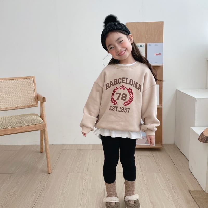 PETIT & PETIT - Korean Children Fashion - #Kfashion4kids - Barcelona Sweatshirt - 4
