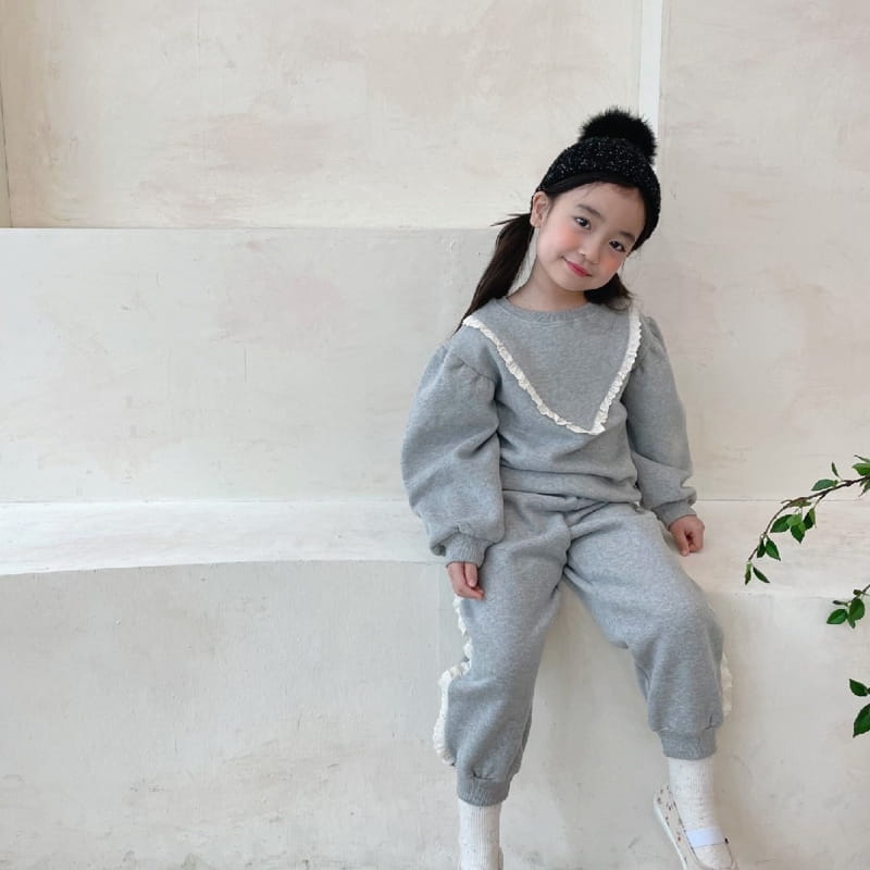 PETIT & PETIT - Korean Children Fashion - #Kfashion4kids - Cotton Lace Top Bottom Set - 10