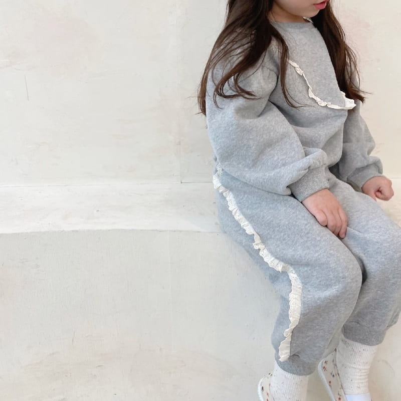 PETIT & PETIT - Korean Children Fashion - #Kfashion4kids - Cotton Lace Top Bottom Set - 11