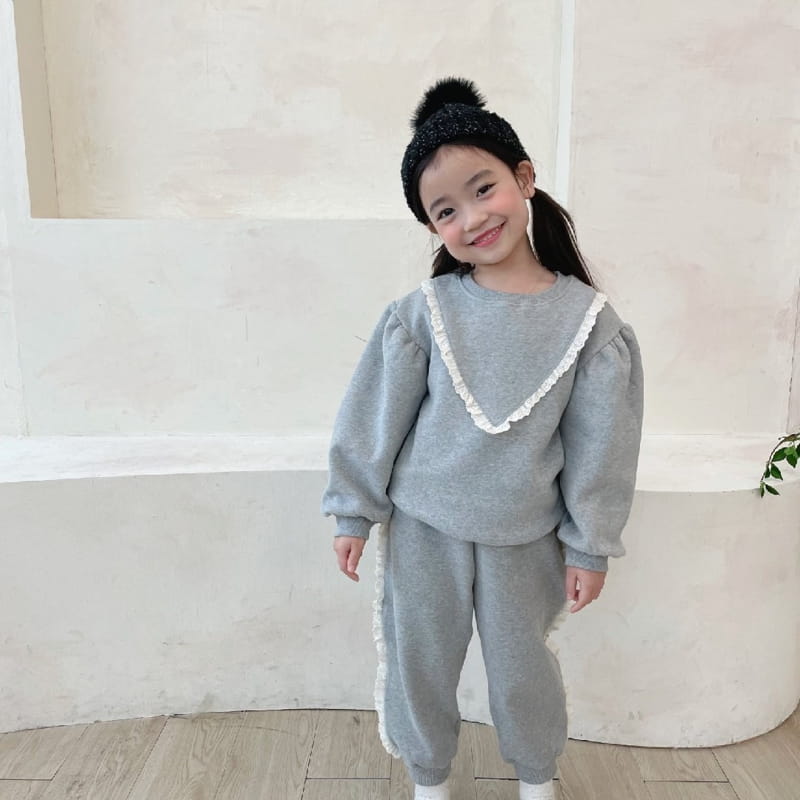 PETIT & PETIT - Korean Children Fashion - #Kfashion4kids - Cotton Lace Top Bottom Set - 7