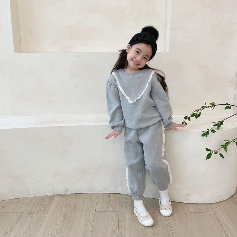 PETIT & PETIT - Korean Children Fashion - #Kfashion4kids - Cotton Lace Top Bottom Set - 9