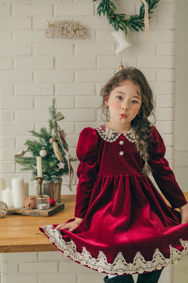PINK BERRY - Korean Children Fashion - #Kfashion4kids - Saint One-piece - 5