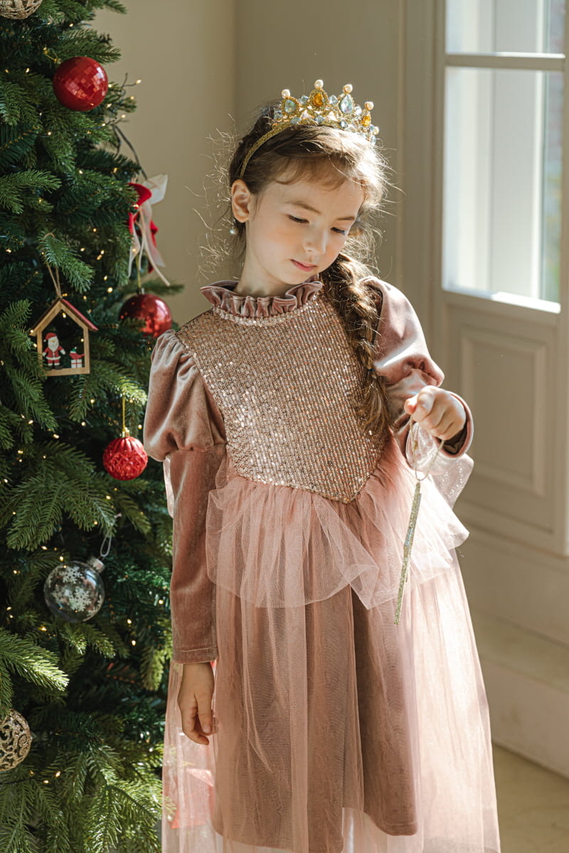 PINK BERRY - Korean Children Fashion - #Kfashion4kids - Champagne One-piece - 12