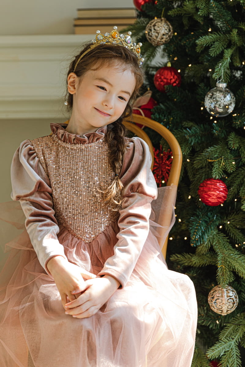 PINK BERRY - Korean Children Fashion - #Kfashion4kids - Champagne One-piece - 2