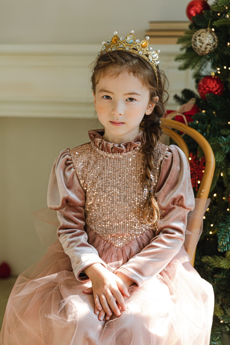 PINK BERRY - Korean Children Fashion - #Kfashion4kids - Champagne One-piece - 3