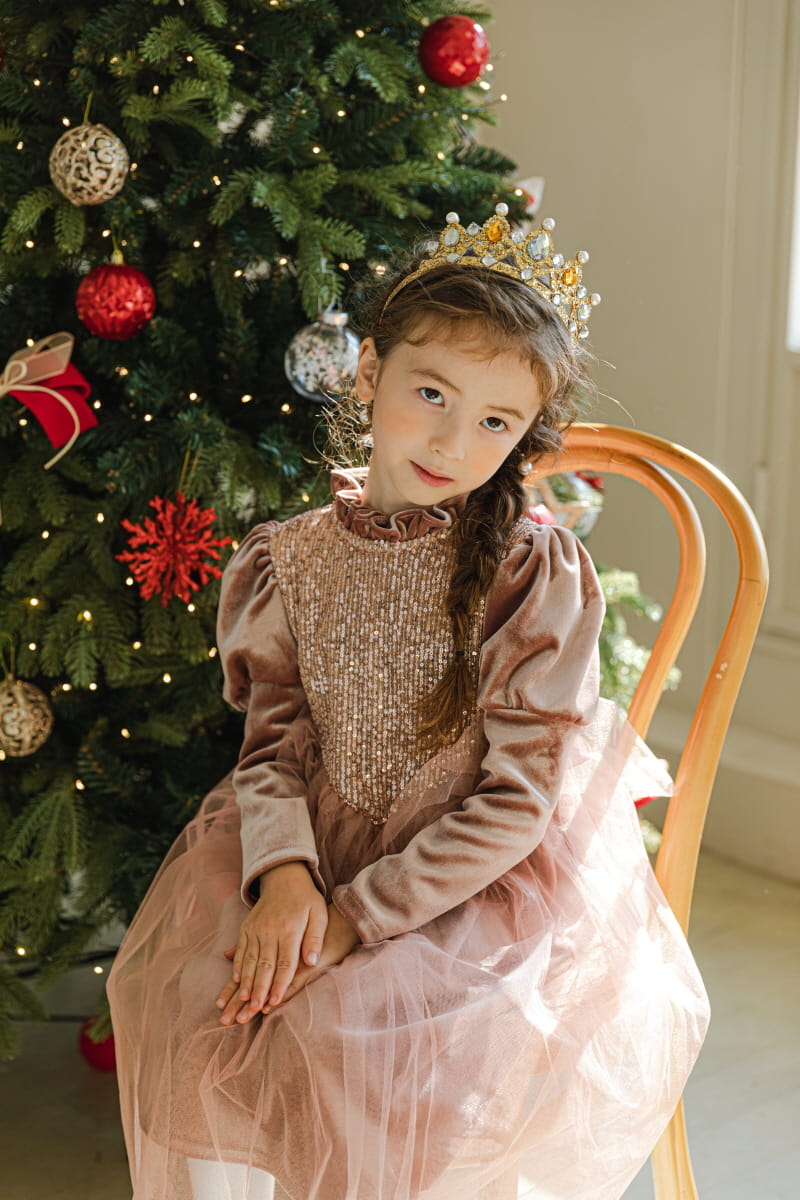 PINK BERRY - Korean Children Fashion - #Kfashion4kids - Champagne One-piece - 5
