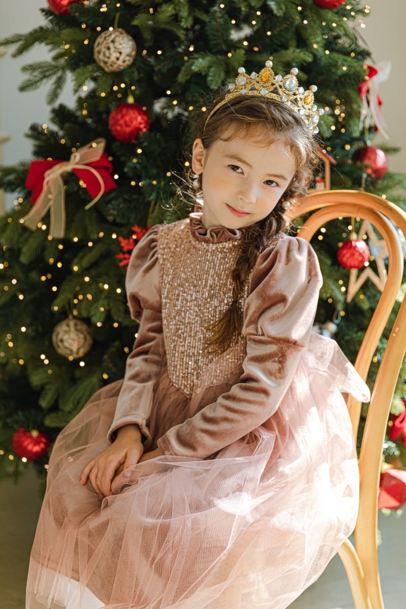PINK BERRY - Korean Children Fashion - #Kfashion4kids - Champagne One-piece - 6