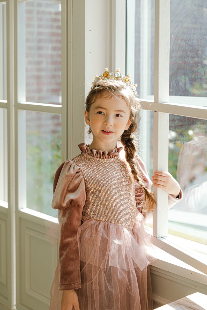 PINK BERRY - Korean Children Fashion - #Kfashion4kids - Champagne One-piece - 7
