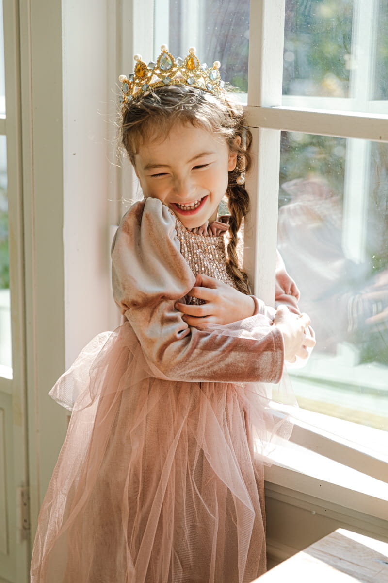 PINK BERRY - Korean Children Fashion - #Kfashion4kids - Champagne One-piece - 8