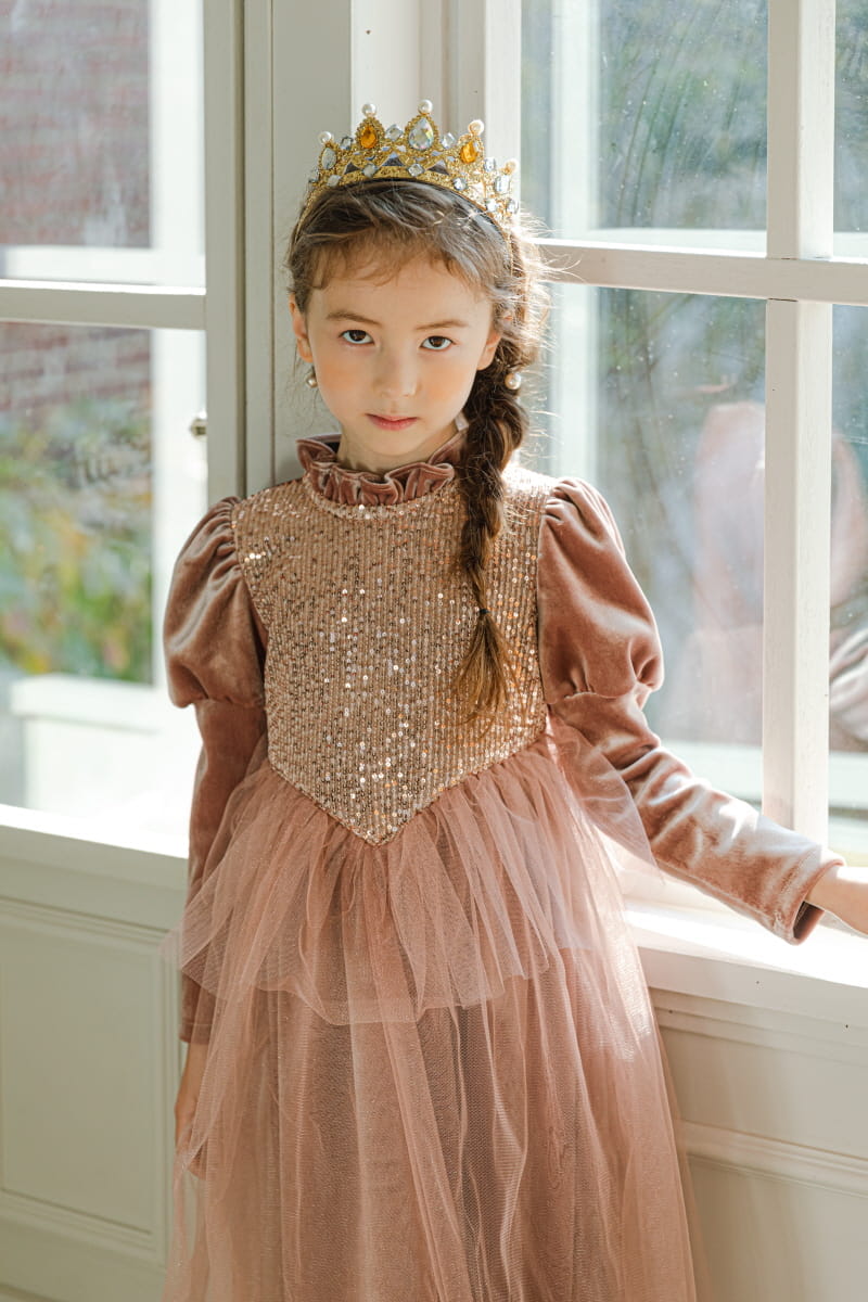 PINK BERRY - Korean Children Fashion - #Kfashion4kids - Champagne One-piece - 9