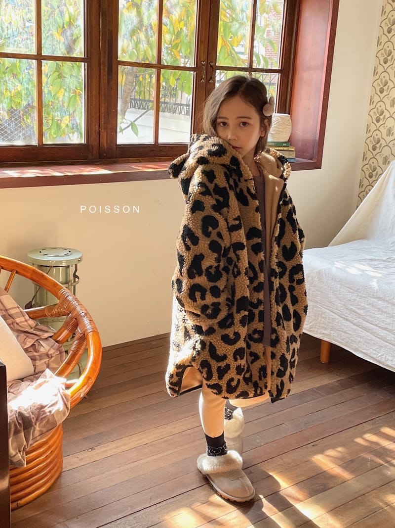POISSON - Korean Children Fashion - #Kfashion4kids - Leopard Long Fleece - 3