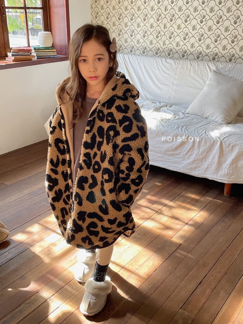 POISSON - Korean Children Fashion - #Kfashion4kids - Leopard Long Fleece - 7