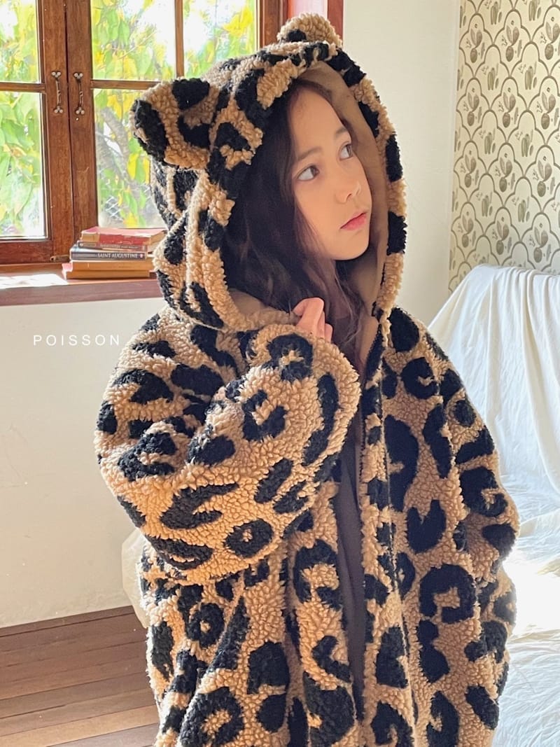 POISSON - Korean Children Fashion - #Kfashion4kids - Leopard Long Fleece - 8