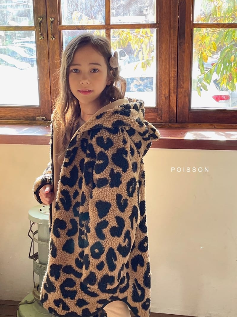 POISSON - Korean Children Fashion - #Kfashion4kids - Leopard Long Fleece - 9