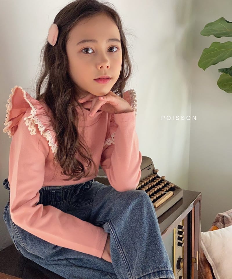 POISSON - Korean Children Fashion - #Kfashion4kids - Roa Frill Tee