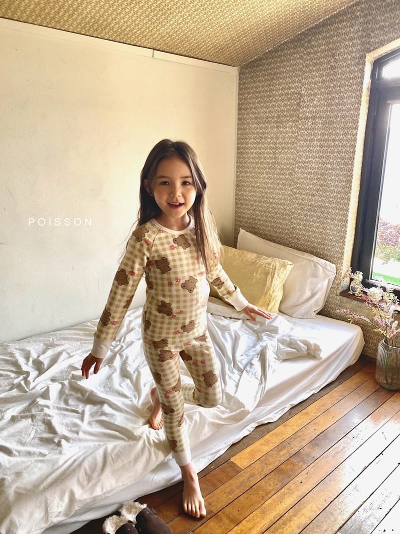 POISSON - Korean Children Fashion - #Kfashion4kids - Check Bear Easywear - 10
