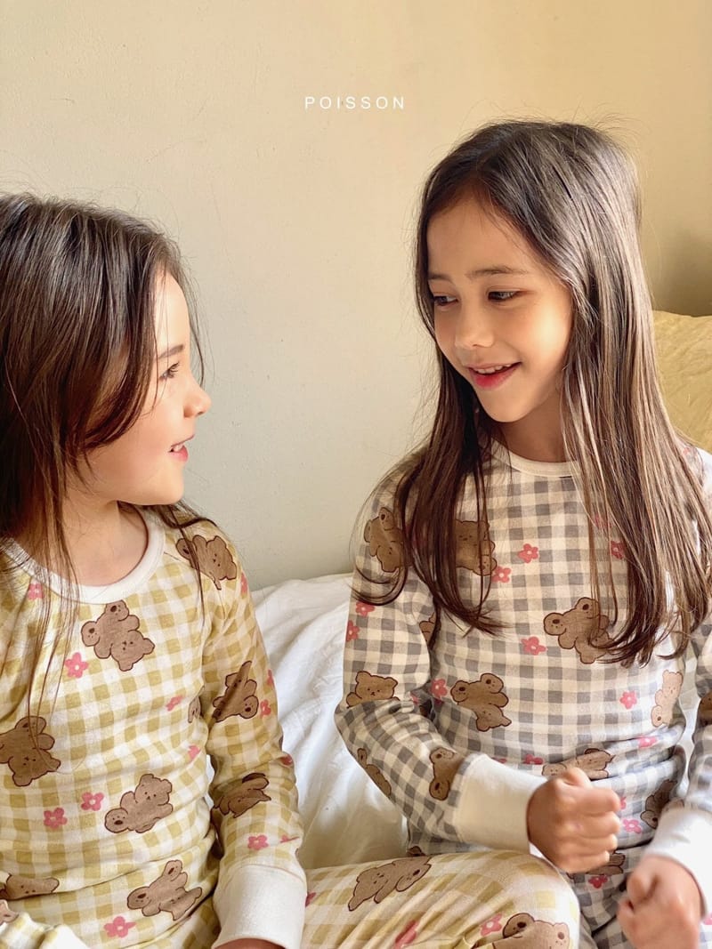 POISSON - Korean Children Fashion - #Kfashion4kids - Check Bear Easywear - 11