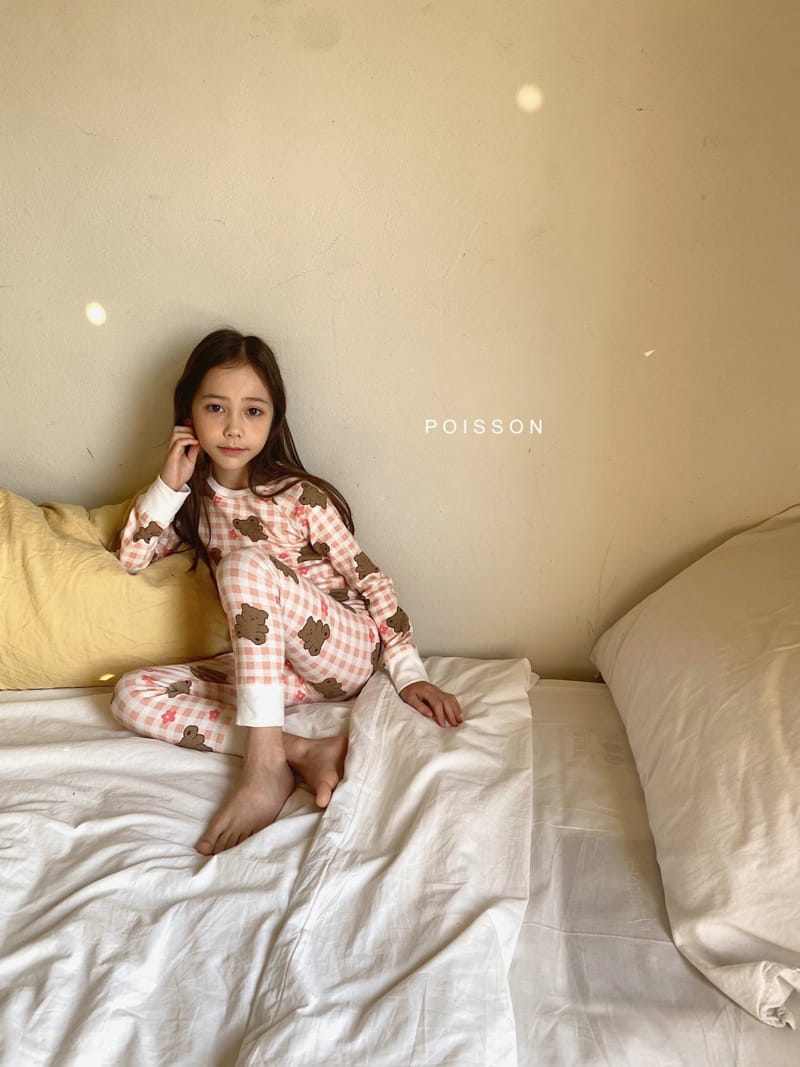 POISSON - Korean Children Fashion - #Kfashion4kids - Check Bear Easywear - 5