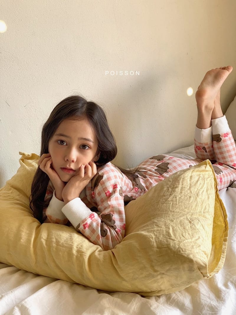 POISSON - Korean Children Fashion - #Kfashion4kids - Check Bear Easywear - 8