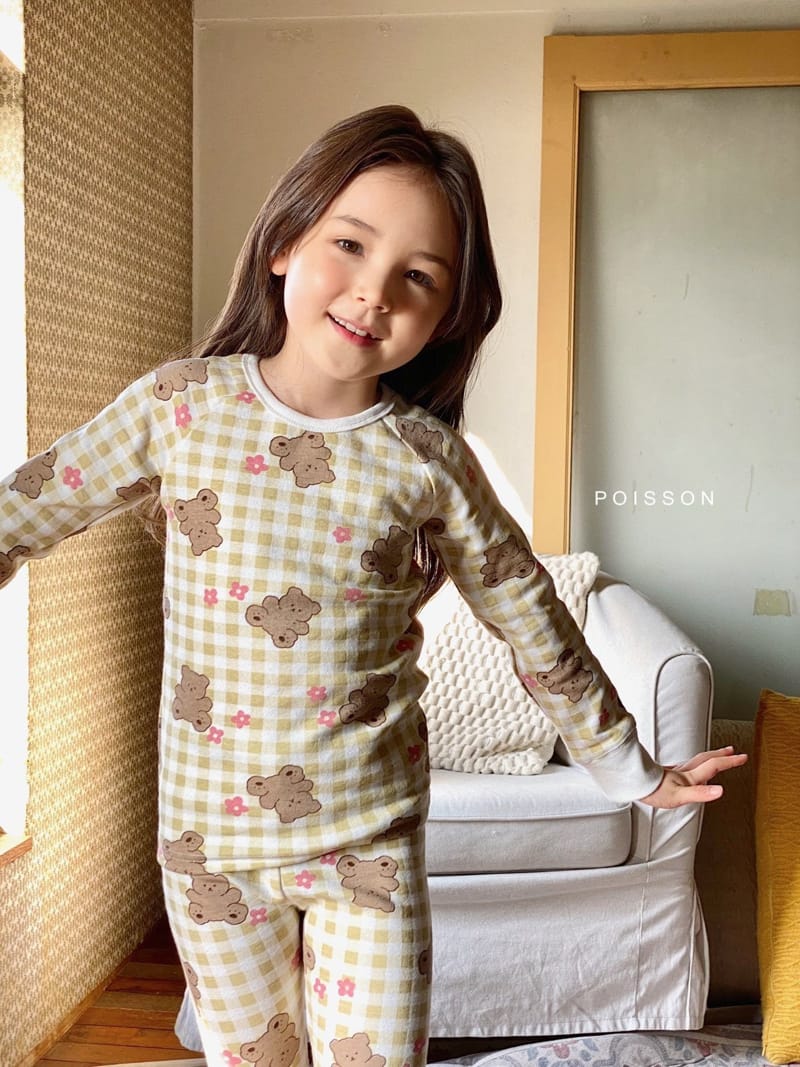 POISSON - Korean Children Fashion - #Kfashion4kids - Check Bear Easywear - 9