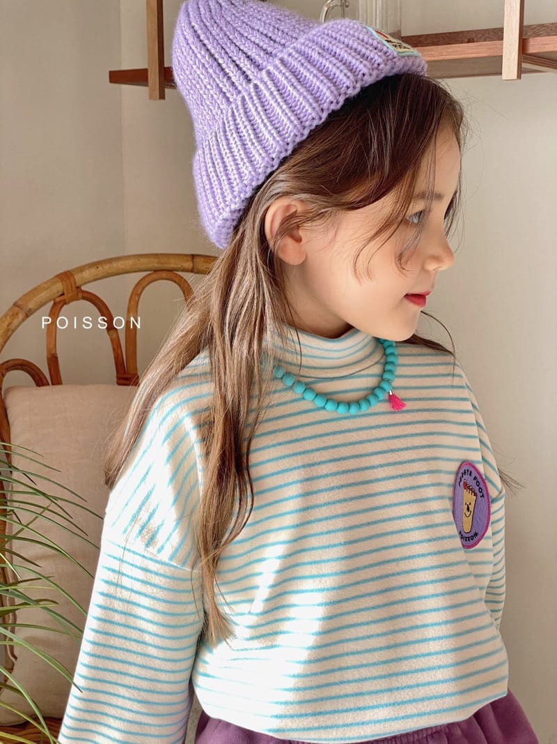 POISSON - Korean Children Fashion - #Kfashion4kids - Stripes Hlaf Turtleneck - 12