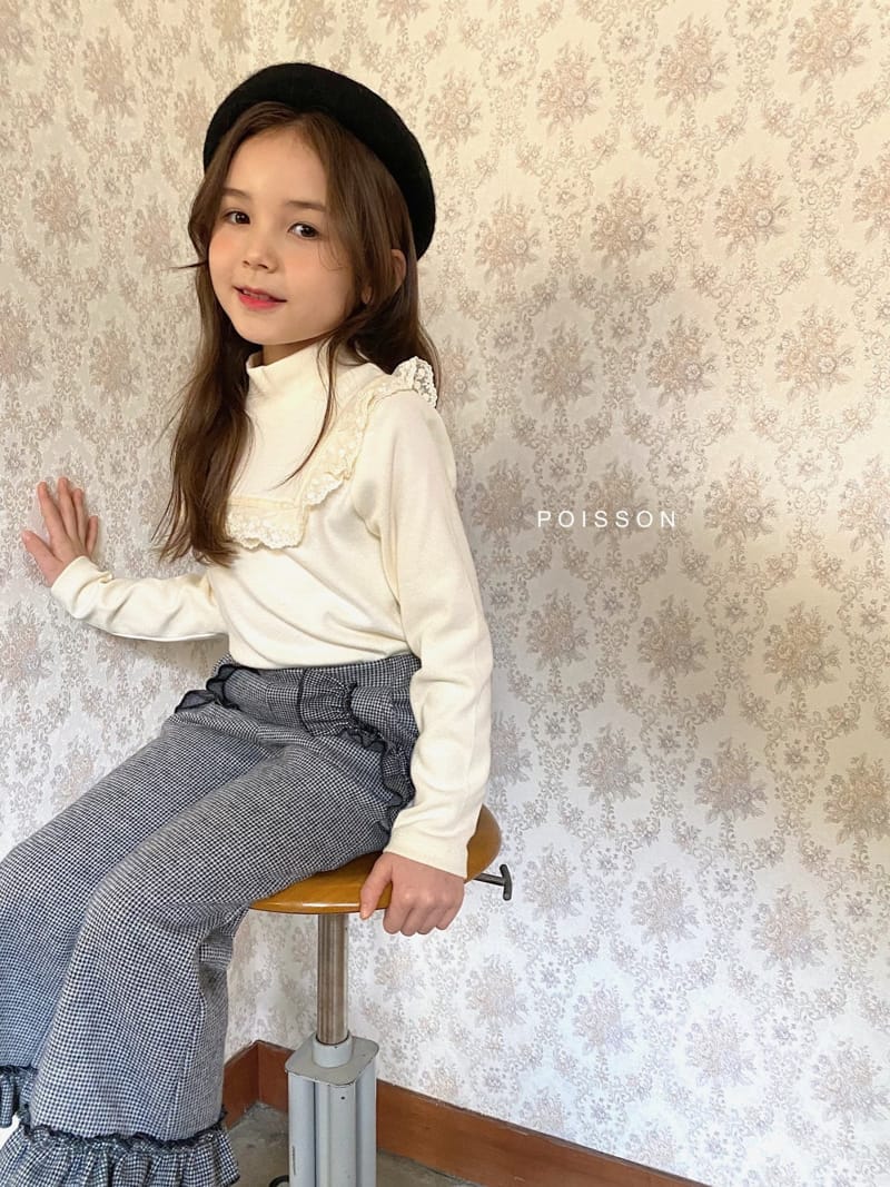 POISSON - Korean Children Fashion - #Kfashion4kids - Herringbone Frill Pants - 4