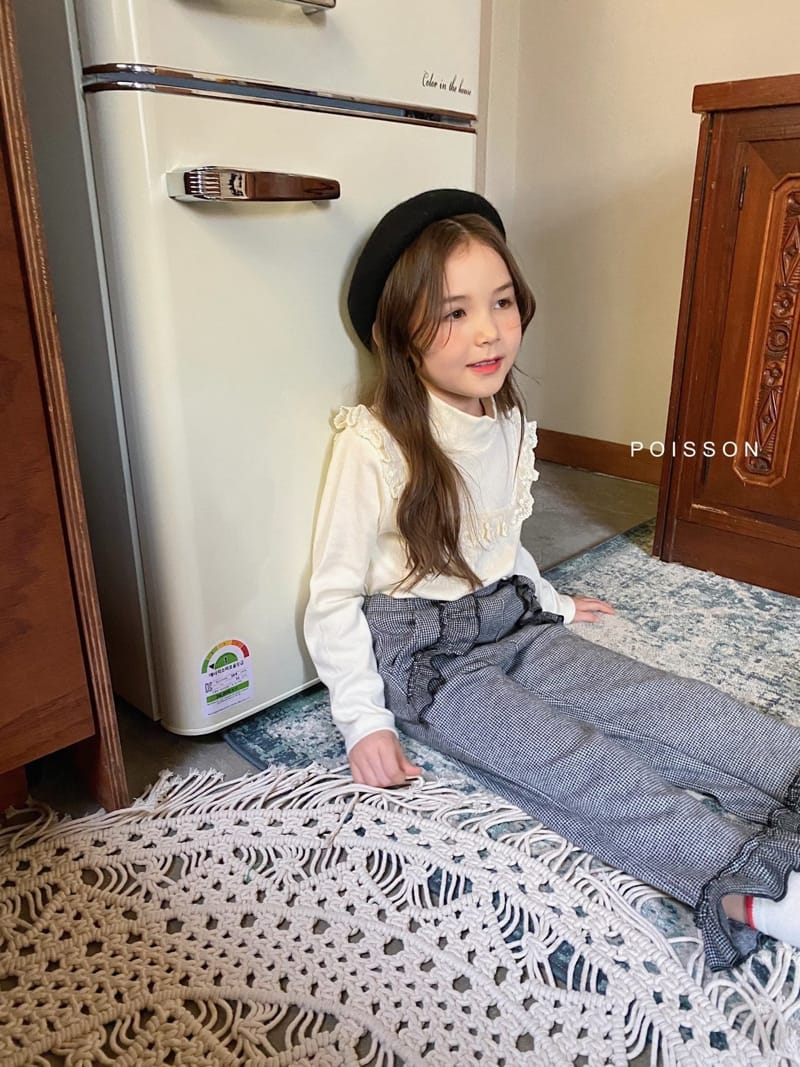 POISSON - Korean Children Fashion - #Kfashion4kids - Herringbone Frill Pants - 5