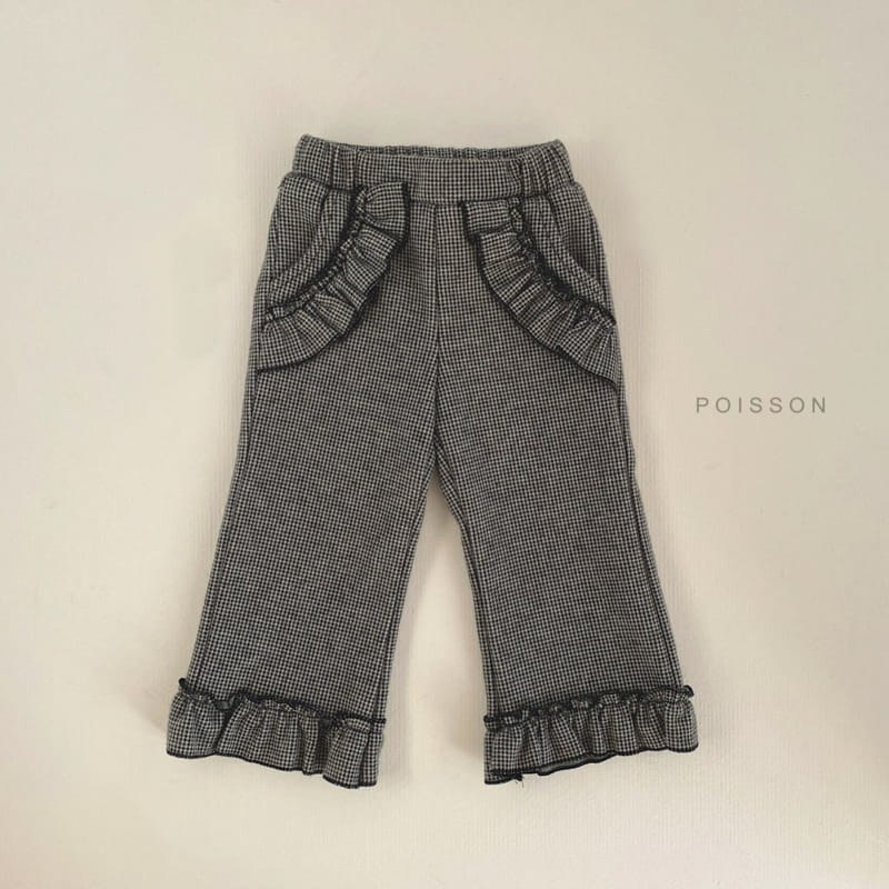 POISSON - Korean Children Fashion - #Kfashion4kids - Herringbone Frill Pants - 8
