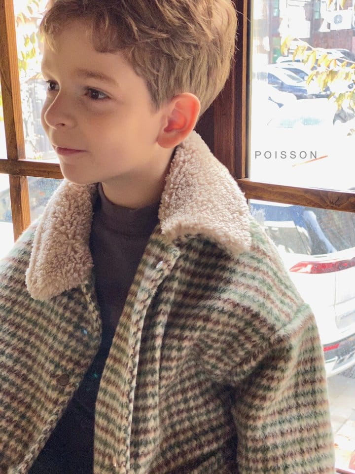 POISSON - Korean Children Fashion - #Kfashion4kids - Check Coat - 3