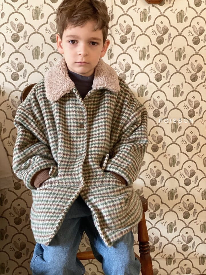 POISSON - Korean Children Fashion - #Kfashion4kids - Check Coat - 4
