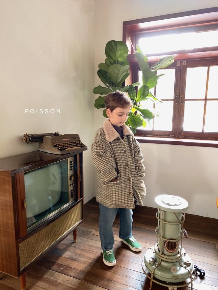 POISSON - Korean Children Fashion - #Kfashion4kids - Check Coat - 5