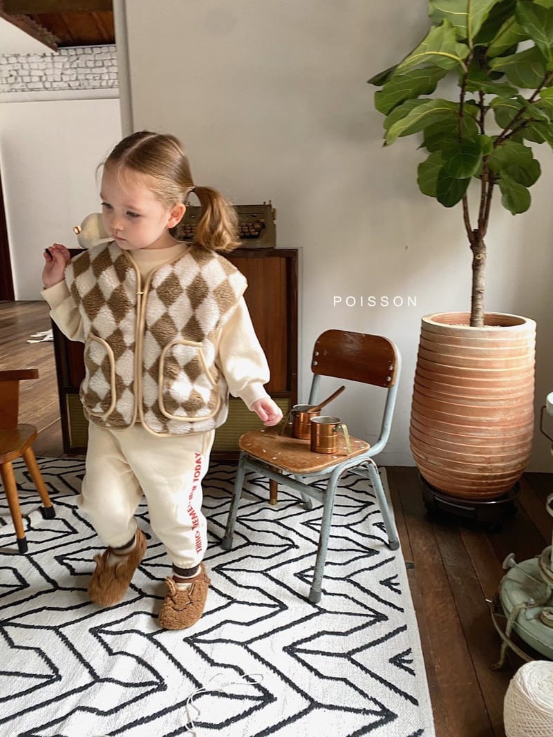 POISSON - Korean Children Fashion - #Kfashion4kids - Argyle Dumble Vest - 4