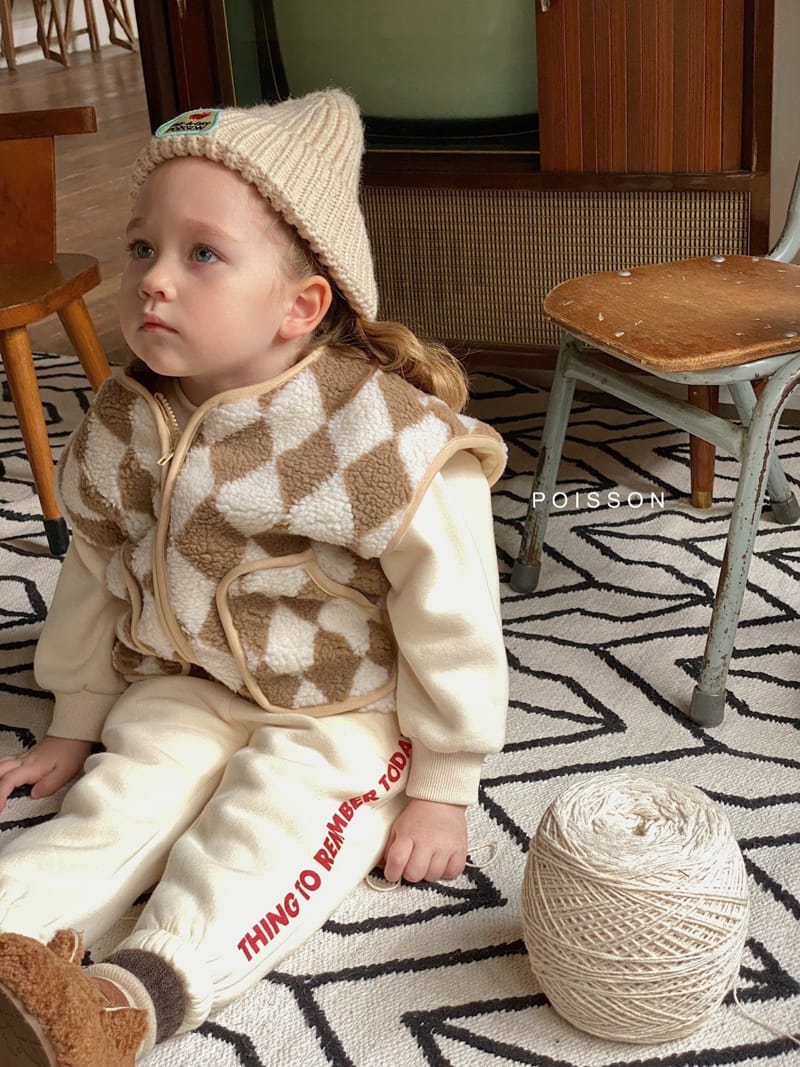 POISSON - Korean Children Fashion - #Kfashion4kids - Argyle Dumble Vest - 6