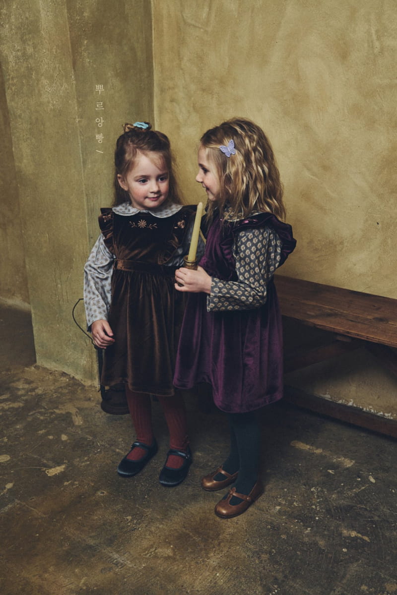 POURENFANT - Korean Children Fashion - #Kfashion4kids - Berona Velvet One-piece - 11