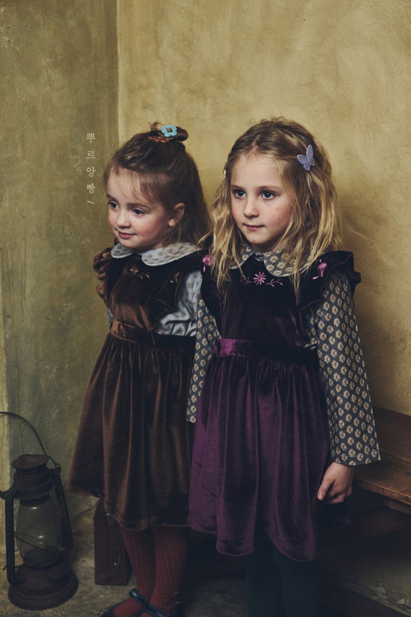 POURENFANT - Korean Children Fashion - #Kfashion4kids - Berona Velvet One-piece - 12
