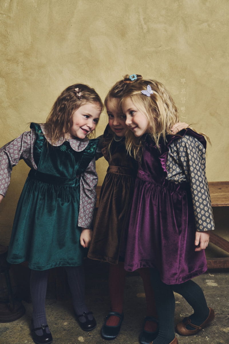 POURENFANT - Korean Children Fashion - #Kfashion4kids - Berona Velvet One-piece - 8