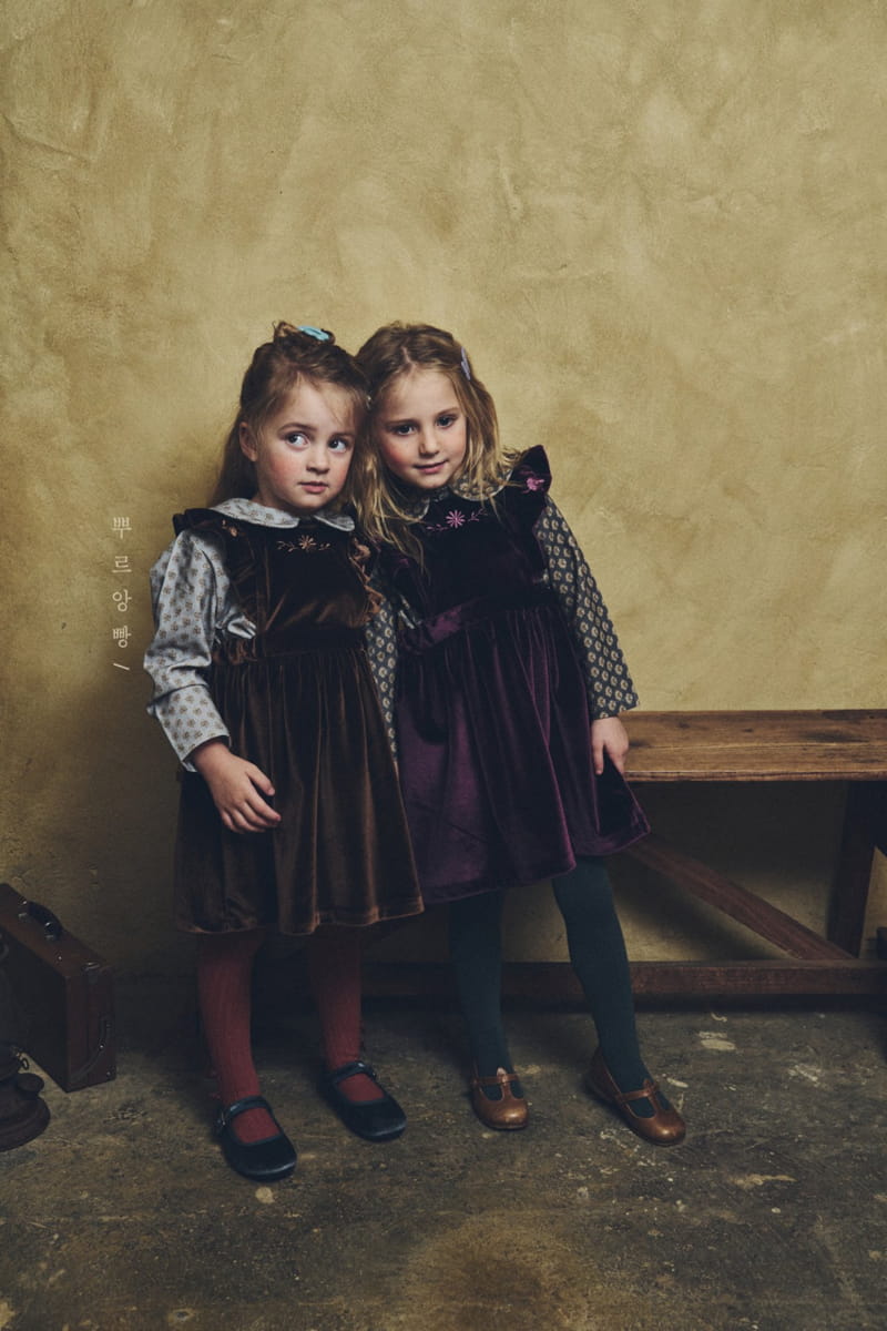 POURENFANT - Korean Children Fashion - #Kfashion4kids - Berona Velvet One-piece - 9