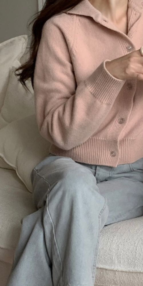 PRINTEMPS - Korean Children Fashion - #Kfashion4kids - Sailor Collar Cardigan