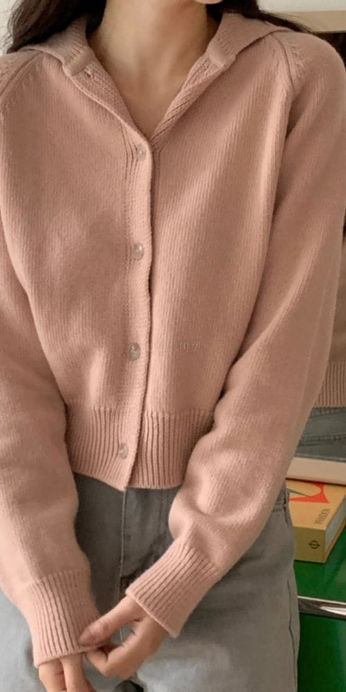 PRINTEMPS - Korean Children Fashion - #Kfashion4kids - Sailor Collar Cardigan - 10