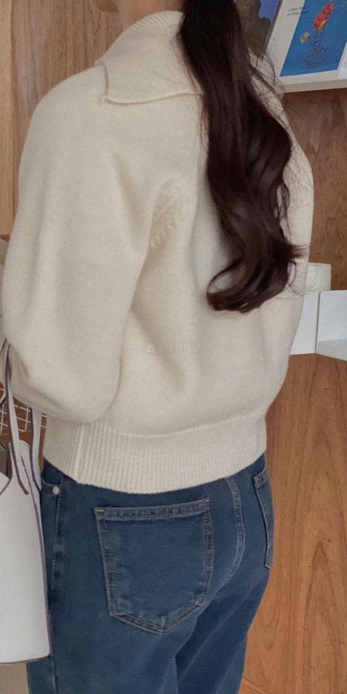 PRINTEMPS - Korean Children Fashion - #Kfashion4kids - Sailor Collar Cardigan - 2