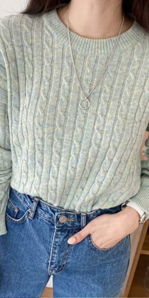 PRINTEMPS - Korean Children Fashion - #Kfashion4kids - Twist Knit Tee - 2