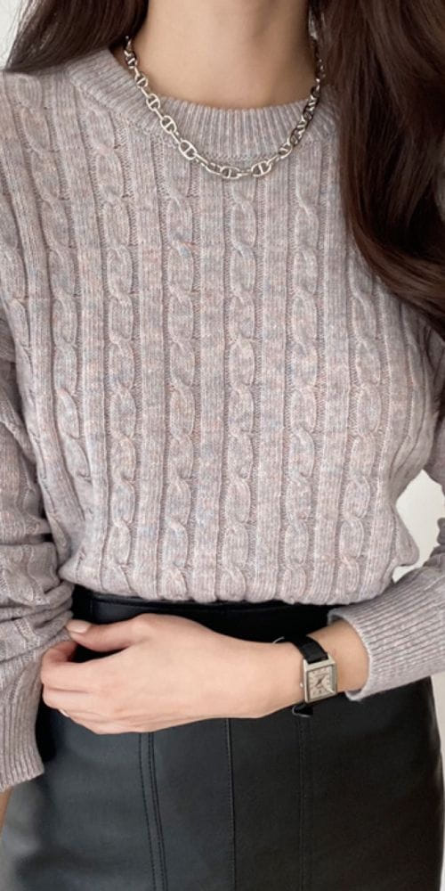 PRINTEMPS - Korean Children Fashion - #Kfashion4kids - Twist Knit Tee - 5