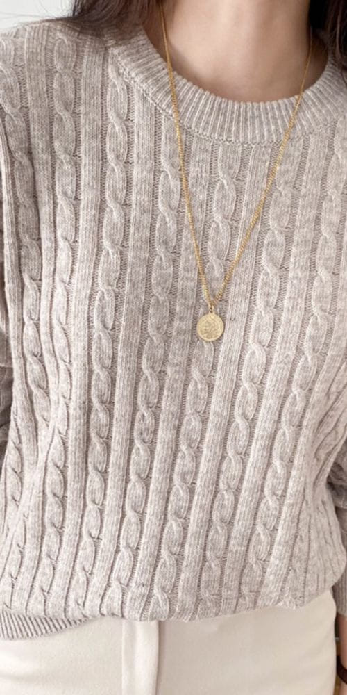 PRINTEMPS - Korean Children Fashion - #Kfashion4kids - Twist Knit Tee - 9