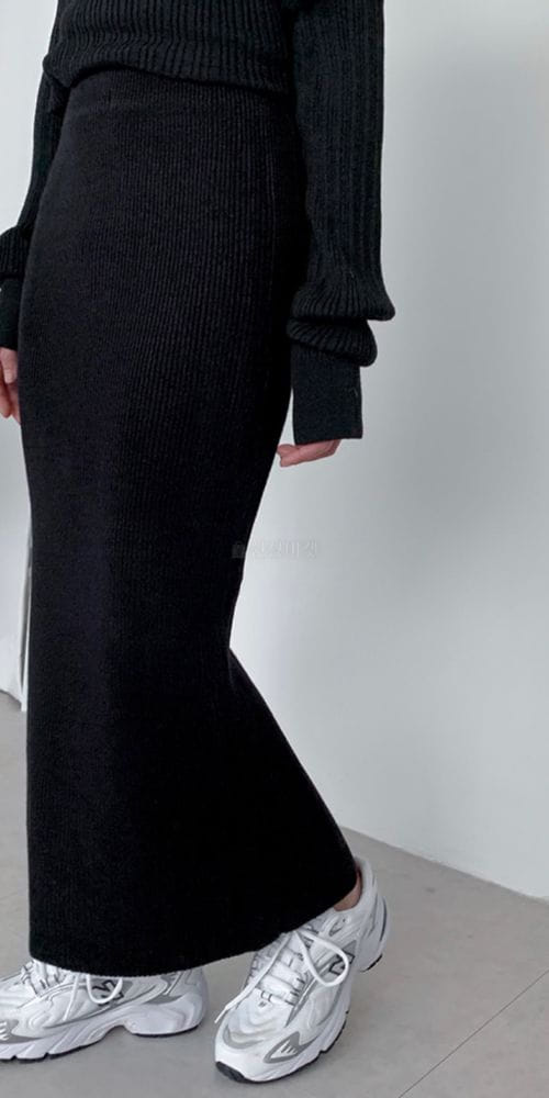 PRINTEMPS - Korean Children Fashion - #Kfashion4kids - Rib Skirt