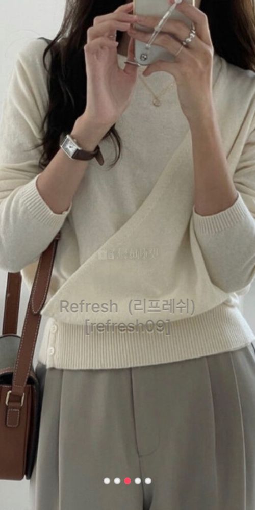 REFRESH - Korean Children Fashion - #Kfashion4kids - Cashimere Wrap Knit Top