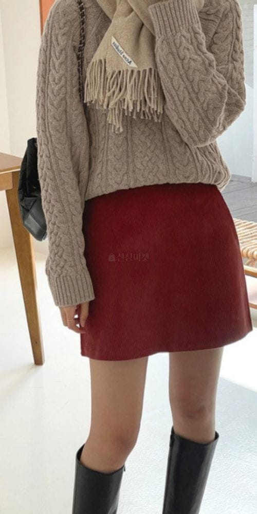 REFRESH - Korean Children Fashion - #Kfashion4kids - Rib Mini Skirt