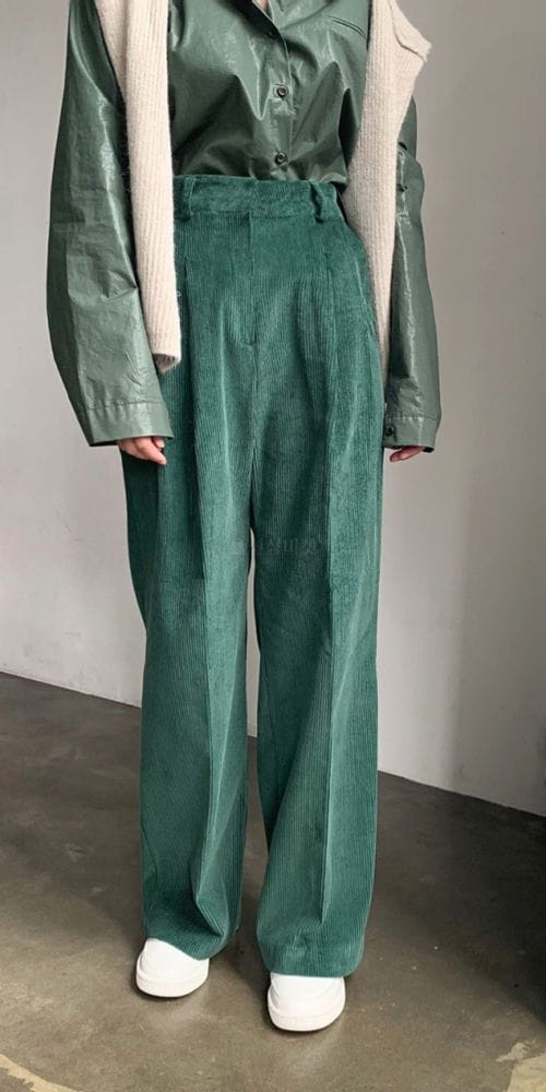 REFRESH - Korean Children Fashion - #Kfashion4kids - Rib Wide Pants - 3