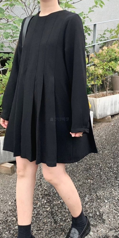 REFRESH - Korean Children Fashion - #Kfashion4kids - Pleats Mini One-piece - 3