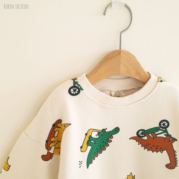 SAEROBIN - Korean Children Fashion - #Kfashion4kids - Dino Fleece Sweatshirt - 5